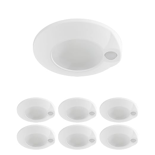 HALO HLCE 6-Pack 4 in LED Motion Sensor Ceiling Light Selectable CCT 1035lm