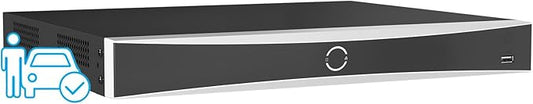 Anpviz 12MP 32CH PoE NVR, 16 Ports H.265+ Network Video Recorder, Supports 12MP PoE IP Cameras, 2 SATA up to 32TB HDD (No HDD), 24/7 Recording for Home Security Camera System NVR7632K2-16P (H Series)