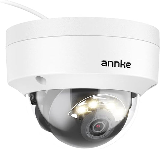 ANNKE C800 4K 8MP PoE Security Camera with Spotlight Color Night Vision, AI Human & Vehicle Detection, 24/7 Recording with Audio, IP67 Waterproof IK08 Vandalproof for Outdoor/Indoor(Not PTZ)