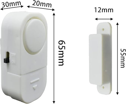 12 Pack Wireless Security Window/Door Alarm, Magnetic Sensor Door Window Burglar Alert Alarm Pool Alarms Super Loud for Home, Garage, Apartment, Dorm, RV and Office(Include Batteries)