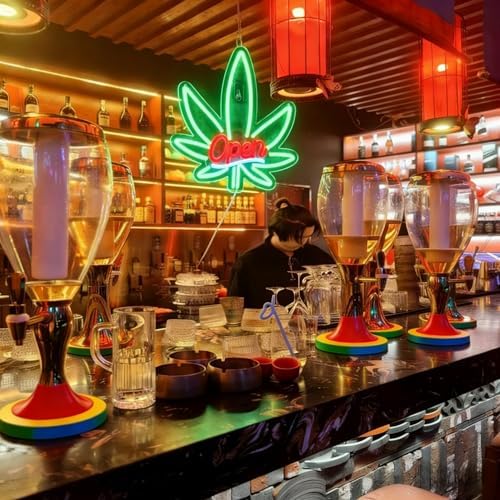 Open Neon Sign, USB 5V Powered LED Silicone Strip Neon Light, Acrylic Board Wall Decor for Business Bar Pub Store Front Door Wall Decor Commercial Grade Bright Signs, Non-Waterproof Indoor Use Only