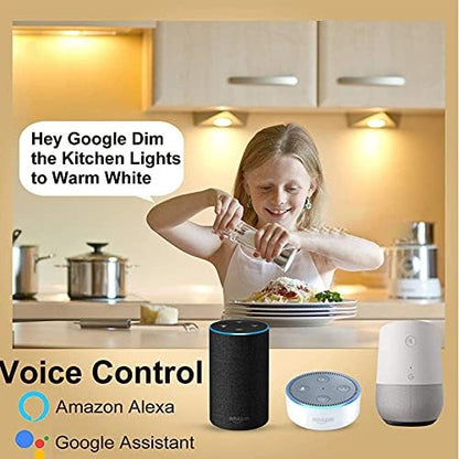 Tuya Bluetooth Smart LED Light Bulbs GU10 RGBCW, Music Sync Color Changing,with App Control for Living Room, Party,2PACK.