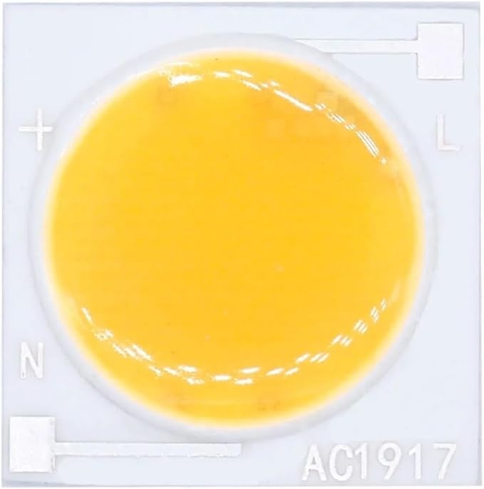 1pcs LED COB Ceramic Chip AC 220V 12W 15W 20W 30W 50W Smart IC Lighting Led DIY Beads for Led Buld Spotlight Warm and Cold White(Warm White,30W 1919mm 220V)