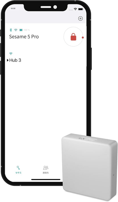CANDY HOUSE, Hub3 WiFi for Sesame Smart Lock 5/5Pro/5US, Remote Lock/Unlock, Compatible with Alexa, Google Assistant, Siri, Apple Watch, Smart Home, WiFi Matter Compatible (White)