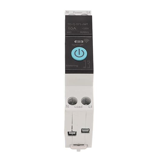 Din Rail Circuit Breaker Smart Switch Mobile Phone Remote Control 3 Timing Modes Function for Household Appliances Suitable for Smart Home(10A)