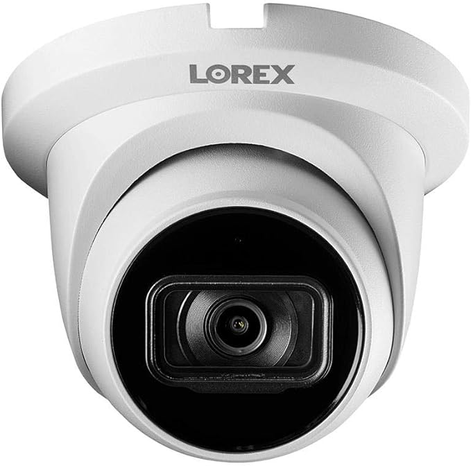 Lorex 4K (8MP) Smart IP Dome Security Camera with Listen-in Audio and Real-Time 30FPS Recording - White