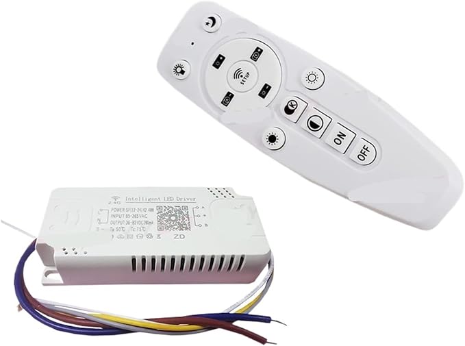 1pcs LED Driver 48W 80W 100W 120W 140W 160W APP Control 2.4G Long Distance Smart LED Transformer for Ceiling Light Power Supply (Color : 48W, Size : 280MA)