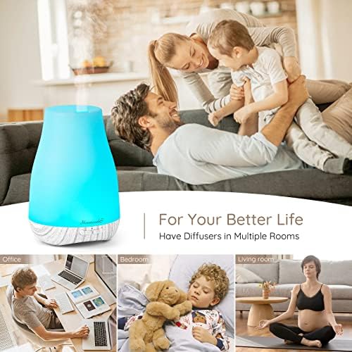 Homeweeks Essential Oil Diffuser for Room 100 ML 1 Pack