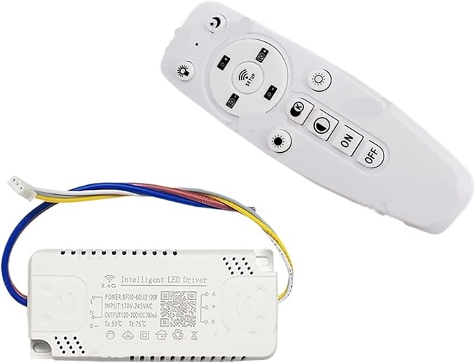 1pcs LED Driver 48W 80W 100W 120W 140W 160W APP Control 2.4G Long Distance Smart LED Transformer for Ceiling Light Power Supply (Color : 120W, Size : 280MA)