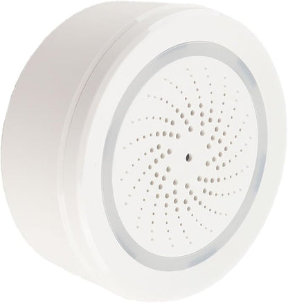 Walfront Smart Security Alarm Wireless Home Alarm System with 90dB Siren 18 Tones APP Control 2.4GHz for Burglar Door Sensor Motion Detector (WiFi)