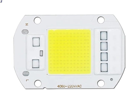 5pcs A Lot 50W AC220V LED COB Chip Engine Smart IC Chips for DIY LED Floodlight Spotlight Lamp(White 6000-6500K)