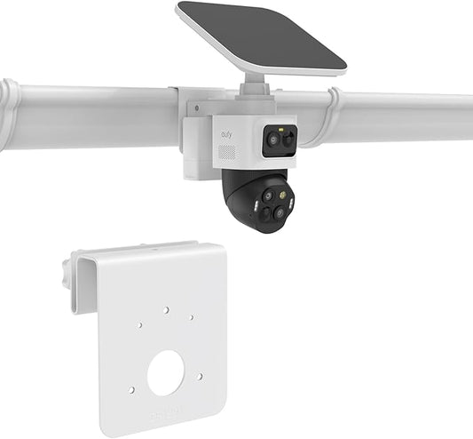 Gutter Mount for eufy PoE NVR Security System S4 Max,eufyCam S4 and eufy PoE Bullet-PTZ Cam S4 Security Camera (White)