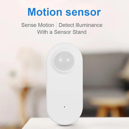 Haozee Smart Motion Sensor, Zigbee PIR Motion Sensor with Illumination, High Sensitivity, Real-time Detection, Zigbee Hub Required, Supports Home Assistant, Smartthings,Hubitat