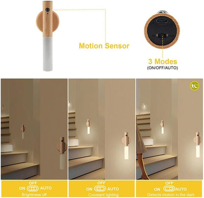 LANDGOO Wooden Motion Sensor Night Lights,