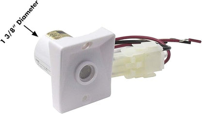 Solus Dusk-to-Dawn Sensor with Ezee Change Plug – Outdoor Photocell Sensor for 3" Lamp Posts – Auto On/Off – UL Listed – 120V – 5 Year Warranty, (White, Pack of 2)