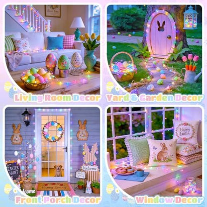 JMEXSUSS 100 LED Easter Fairy Lights for Classroom,Classroom Lights Plug in