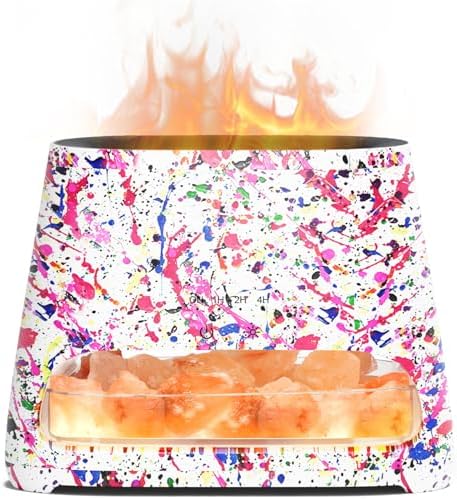 SALKING 2-in-1 Himalayan Salt Lamp for Home & Essential Oil Diffuser, 150ml