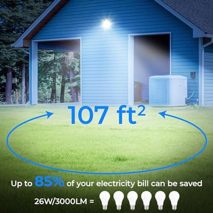 CINOTON 26W LED Wall Pack Light with Dusk to Dawn Sensor 5000k Bronze 4Pack