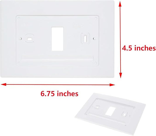 F61-2663 Wall Plate for Sen si Wi-Fi Programmable Thermostat,Hand Control, White (2)