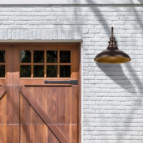 Exterior Farmhouse Barn Light, 3PCS Dusk to Dawn Outdoor Lighting, 16 Inch Vintage Outside Garage Lights Fixtures for Patio Frontdoor Entryway Doorway