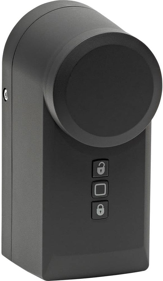 Homematic IP Door Lock Drive, Anthracite, Smart Home, Electronic Door Lock, Smart Lock Retrofittable without Conversion, Door Opener Controllable via App, Alexa & Google Home, 160555A0 | Smart Home, Electronic Door Lock, Smart Lock Retrofittable, Door ...