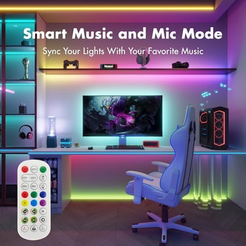 LED Strip Lights,130FT Smart IC RGB WiFi Voice Controlled LED Lights