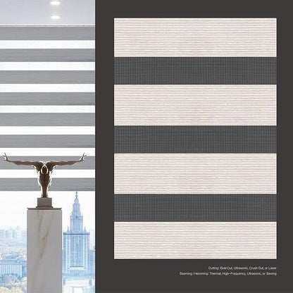Light Filtering Motorized Zebra/Roller Shades – LightFiltering-Barcelona BL22 Series Smart Remote Control Window Blinds