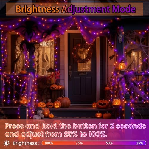 200 LED Connectable String Lights, 66FT Christmas Lights Outdoor Indoor