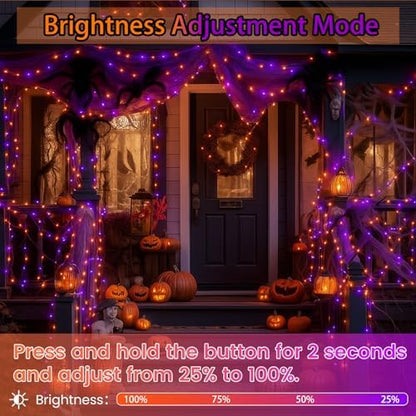 200 LED Connectable String Lights, 66FT Christmas Lights Outdoor Indoor