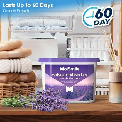 Moisture Absorbers, Lavender Scent Humidity Absorber, 3 Pack, 10.5 oz Boxes