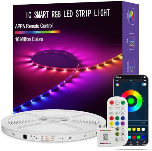 Led Lights for Bedroom 32.8FT Smart IC+RGB Strip Lights