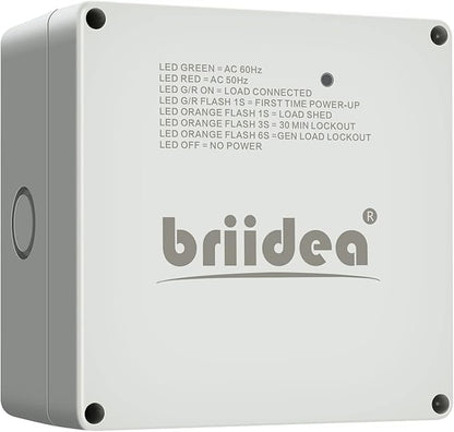 Briidea 50 Amp Smart Management Module (SMM), Load Management Device to Protect Generator from Overload, Gray