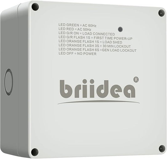 Briidea 50 Amp Smart Management Module (SMM), Load Management Device to Protect Generator from Overload, Gray