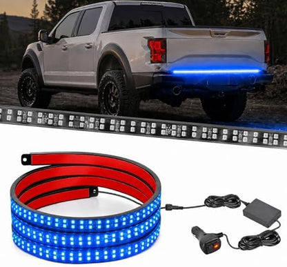 Nilight 48 Inch 288 LED Tailgate Strobe Light Strip Blue