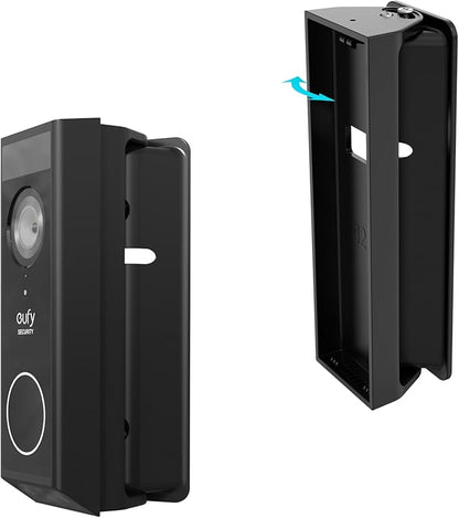 Adjustable 0 to 35 Degree Doorbell Angle Mount Compatible with eufy Security Video Doorbell E340 Camera （Black）