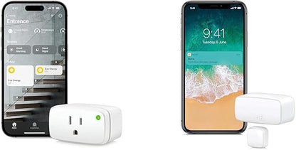 Eve Energy - Smart Plug, App and Voice Control, 100% Privacy, Matter Over Thread, Works & Door & Window & Doors, Automatically Trigger Accessories & Scenes, App Notifications