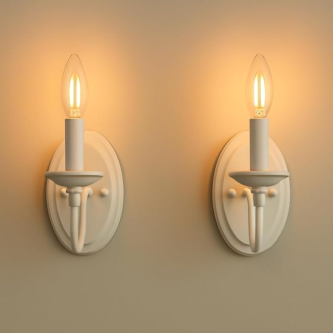 Bioluz LED 4W Filament Candelabra Bulb, E12 Base High Efficiency LED Candle Bulbs, UL Listed, Pack of 6