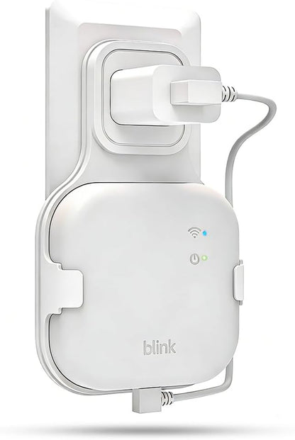 AutoSonic All-New Mount Compatible with Blink Sync Module XR | Outlet Wall Holder Mounting Bracket Accessories | USB-C Cable Included | White