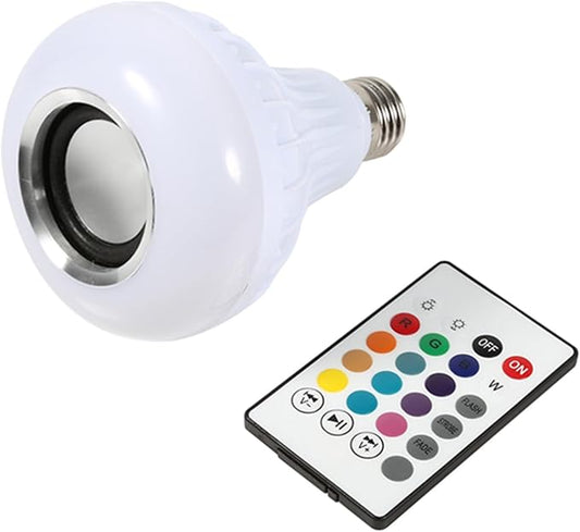 E27 12W LED, RGB Bluetooth Speaker bluetooth light bulb Light Lamp With Remote Control led Bulb Music Playing