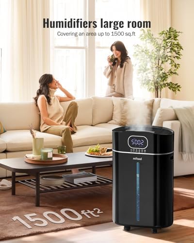4.2Gal/16L Cool and Warm Mist Humidifier for Large Room 1500 sq ft