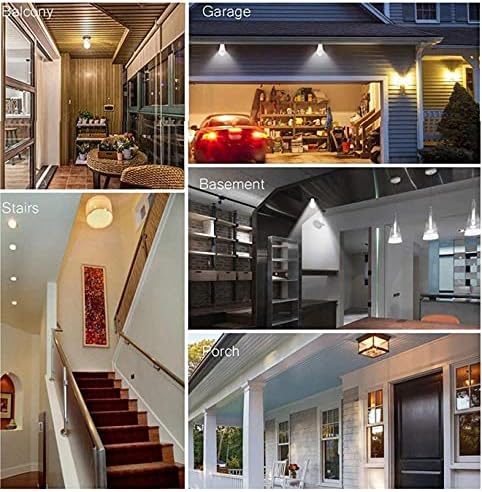 KLED Motion Sensor Light Bulbs, 12W 1000 Lumen, Smart LED Light Bulbs, PIR Built-in, Motion Activated Dusk to Dawn Light Bulb Night Lights for Hallway Porch Garage Basement (6000K-Cool White)