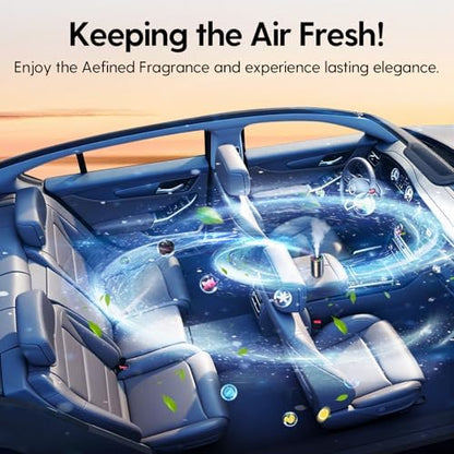 Smart Car Air Freshener Refill 50ml (1.69OZ)- Car Diffuser Perfume Made with Natural Plant Extracts, Essential Oil Refill Compatible with Most Air Diffusers, Long-Lasting Car Fragrance - Ocean