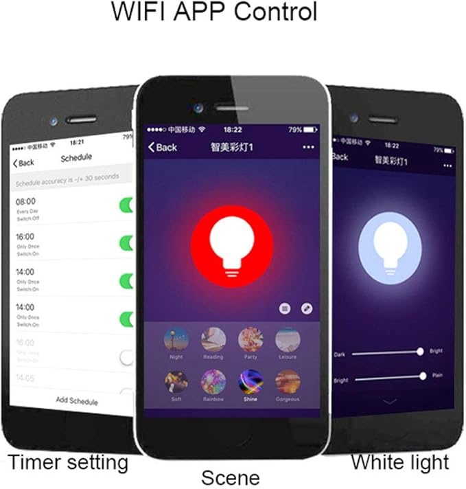 BENEXMART Tuya WiFi LED Bulb Gu10 RGBCW Dimmer Lamp Spot Light Remote Control Smart Life App Voice Control via Alexa Google Home Assistant (2 Pack)