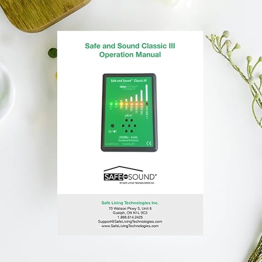 Safe and Sound Classic III Radio Frequency 5G Detector New 2024 Release by Safe Living Technologies Inc