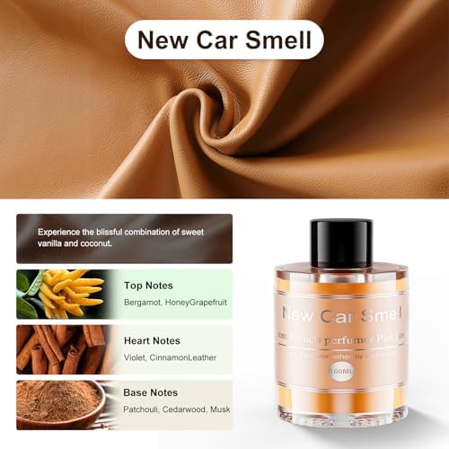 Amor Lyris 3.5OZ/100ml Car Air Freshener Refill, CO01/Dedicated Perfume Refill Long Lasting 6 Months, Car Diffuser Essential Oil Made of Natural Plant Extracts, New Car Smell