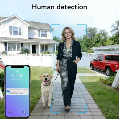 2 Wires Video Door Phone intercom doorbell System, 7 Inch Touch Screen Monitor, 1080P, Remote Unlock, Human Detection, Two-Way Audio, Night Vision, Waterproof, RFID Access Control