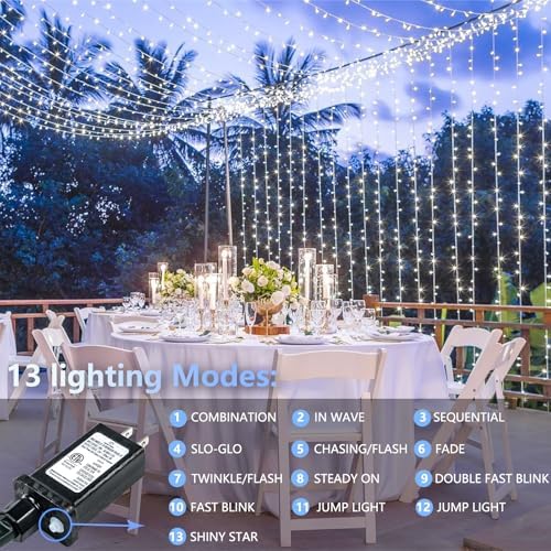 500 LED String Lights, 180FT Super-Long Christmas Lights Outdoor Indoor
