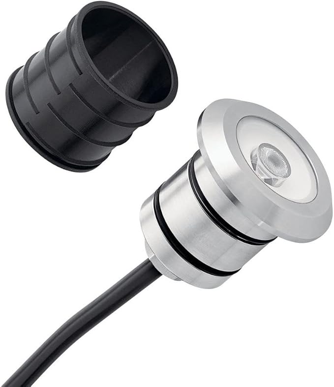 Kichler 16140SS27 Transitional LED Mini All-Purpose from Landscape LED Collection in Pewter, Nickel, Silver Finish,