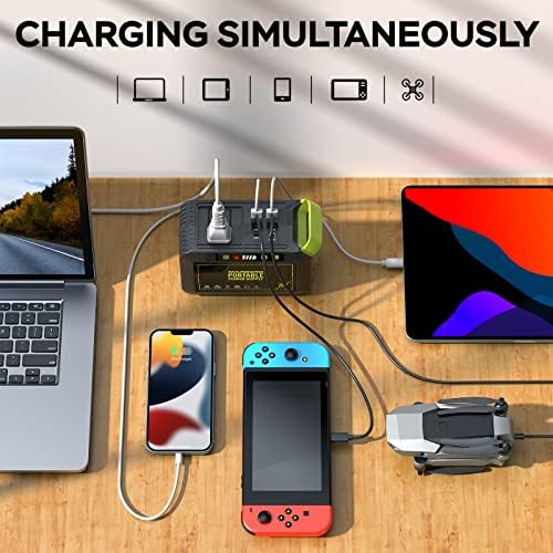 MARBERO Portable Power Station 88Wh, 120W Surge, Solar Generator 24,000mAh