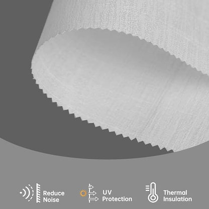 Motorized Blinds with Remote, Light Filtering Smart Blinds for Windows Automatic Roller Shades Compatible with Alexa, Motorized Shades Customized for Living Room Home Office (Plain White)